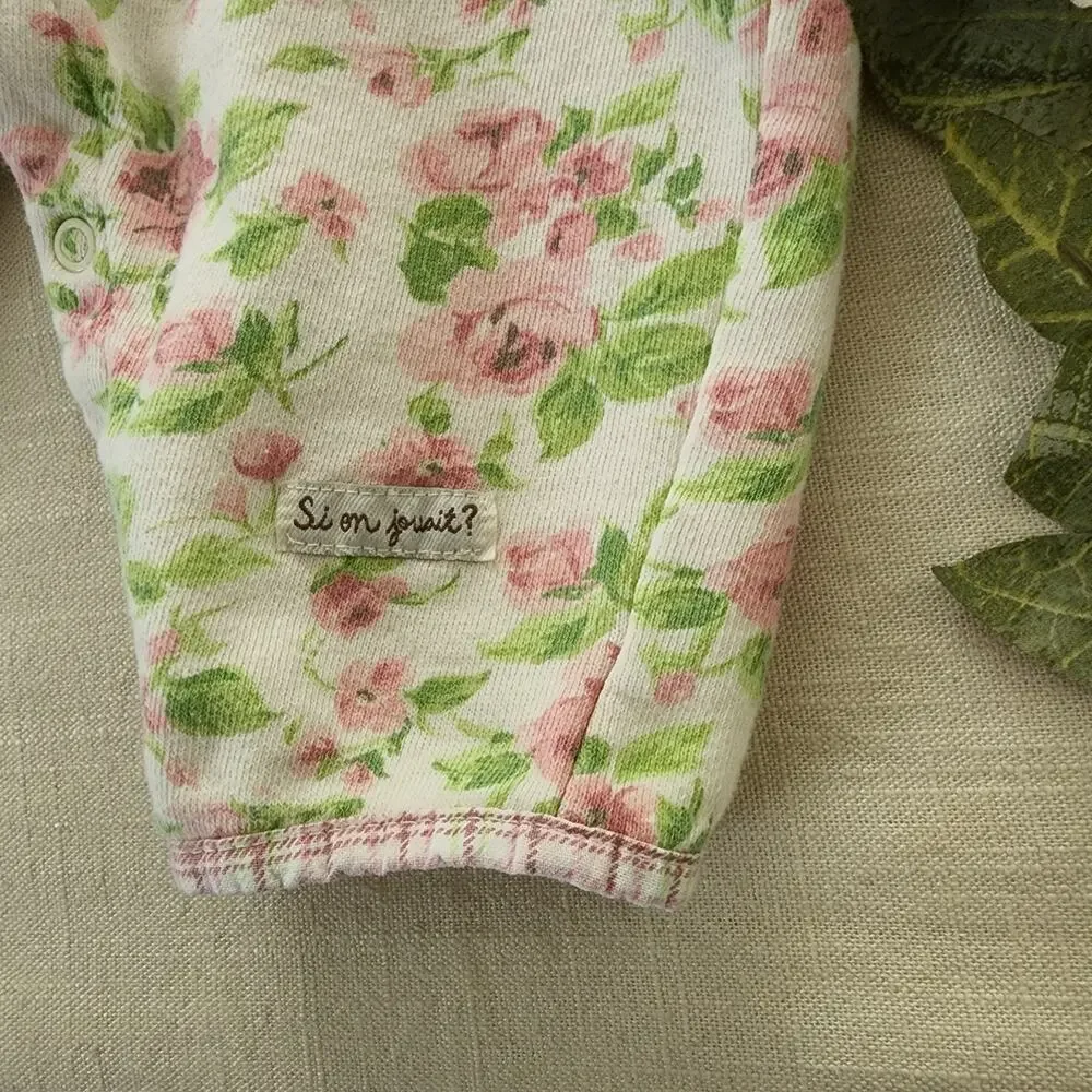 Vintage Floral Kimono Bodysuit 9-12 months
